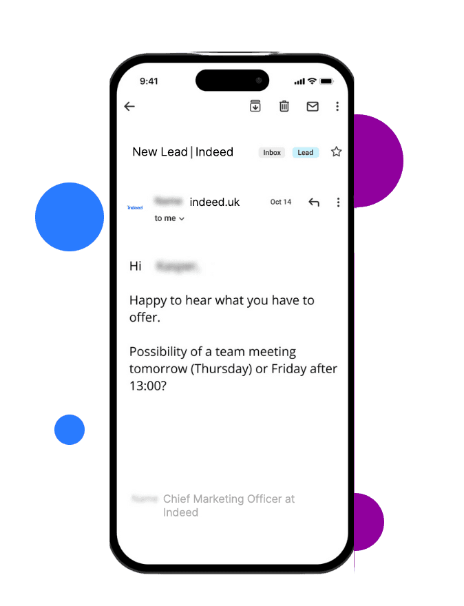 Client Email Mockup